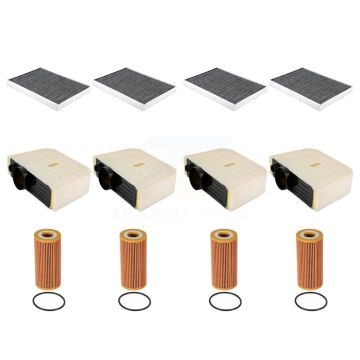 4x Air + 4x Cabin + 4x Engine Cartridge Oil Filter (12 Total) Kit For 17-25 Audi Q7 2.0L KFM-102571