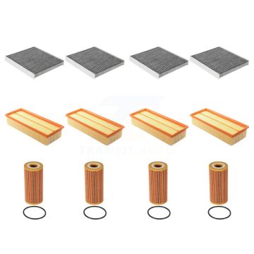 4x Air + 4x Cabin + 4x Engine Cartridge Oil Filter (12 Total) Kit For Volkswagen Golf Q3 KFM-102575