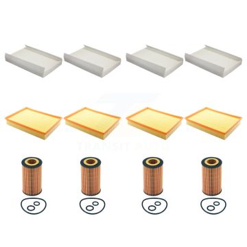 4x Air + 4x Cabin + 4x Engine Cartridge Oil Filter (12 Total) Kit For Mercedes-Benz 2500 KFM-102581