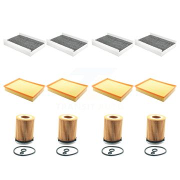 4x Air + 4x Cabin + 4x Engine Cartridge Oil Filter (12 Total) Kit For Sprinter 2500 1500 KFM-102584