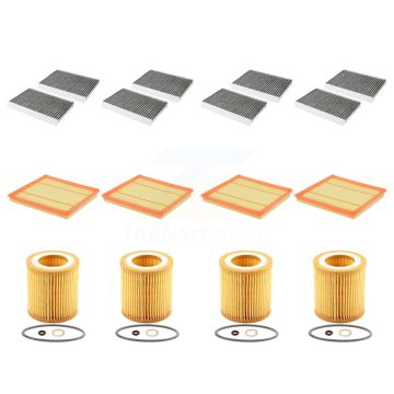 4x Air + 4x Cabin + 4x Engine Cartridge Oil Filter (12 Total) Kit For BMW 535i xDrive GT KFM-102596