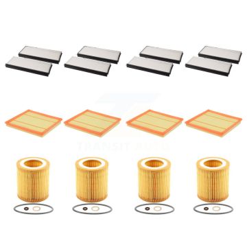 4x Air + 4x Cabin + 4x Engine Cartridge Oil Filter (12 Total) Kit For BMW X5 X3 535i GT KFM-102597