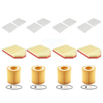 4x Air + 4x Cabin + 4x Engine Cartridge Oil Filter (12 Total) Kit For BMW X3 KFM-102600