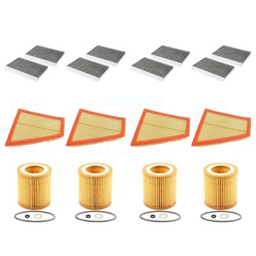 4x Air + 4x Cabin + 4x Engine Cartridge Oil Filter (12 Total) Kit For BMW 528i xDrive KFM-102603
