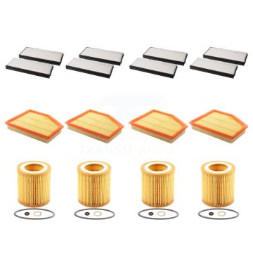 4x Air + 4x Cabin + 4x Engine Cartridge Oil Filter (12 Total) Kit For BMW 530xi 528i 525i KFM-102611