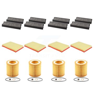 4x Air + 4x Cabin + 4x Engine Cartridge Oil Filter (12 Total) Kit For 07-08 BMW X5 3.0L KFM-102616