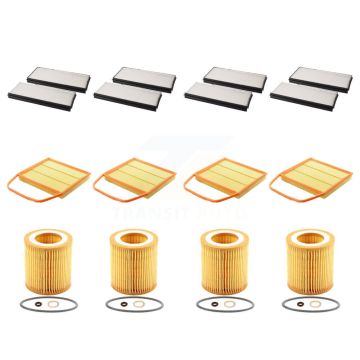 4x Air + 4x Cabin + 4x Engine Cartridge Oil Filter (12 Total) Kit For BMW 535i xDrive GT KFM-102617