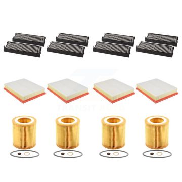 4x Air + 4x Cabin + 4x Engine Cartridge Oil Filter (12 Total) Kit For BMW X5 KFM-102618