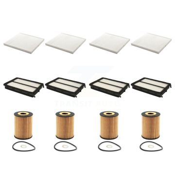 4x Air + 4x Cabin + 4x Engine Cartridge Oil Filter (12 Total) Kit For 19-21 Kia Sedona KFM-102621