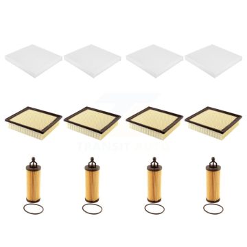 4x Air + 4x Cabin + 4x Engine Cartridge Oil Filter (12 Total) Kit For Jeep Grand Cherokee KFM-102624