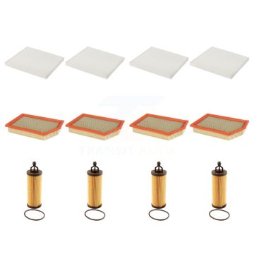 4x Air + 4x Cabin + 4x Engine Cartridge Oil Filter (12 Total) Kit For Jeep Cherokee 3.2L KFM-102626