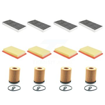 4x Air + 4x Cabin + 4x Engine Cartridge Oil Filter (12 Total) Kit For Mercedes-Benz KFM-102648