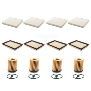 4x Air + 4x Cabin + 4x Engine Cartridge Oil Filter (12 Total) Kit For INFINITI Q60 2.0L KFM-102649