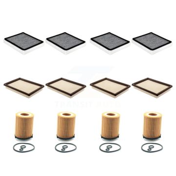 4x Air + 4x Cabin + 4x Engine Cartridge Oil Filter (12 Total) Kit For INFINITI Q60 2.0L KFM-102650