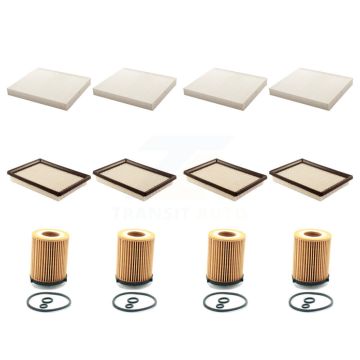 4x Air + 4x Cabin + 4x Engine Cartridge Oil Filter (12 Total) Kit For INFINITI Q50 2.0L KFM-102651