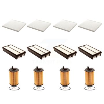 4x Air + 4x Cabin + 4x Engine Cartridge Oil Filter (12 Total) Kit For Kia Sedona KFM-102657