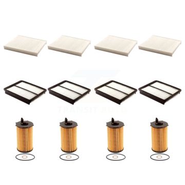 4x Air + 4x Cabin + 4x Engine Cartridge Oil Filter (12 Total) Kit For Kia Sorento Hyundai KFM-102658