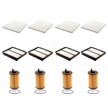 4x Air + 4x Cabin + 4x Engine Cartridge Oil Filter (12 Total) Kit For Hyundai Santa Fe KFM-102660