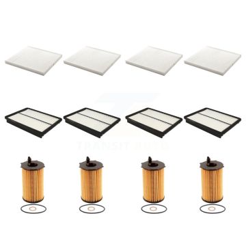 4x Air + 4x Cabin + 4x Engine Cartridge Oil Filter (12 Total) Kit For Hyundai Santa Fe XL KFM-102661