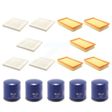 5x Air + 5x Cabin + 5x Engine Oil Filter (15 Total) Kit For Mazda 6 2.5L KFM-102675