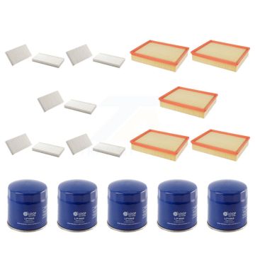 5x Air + 5x Cabin + 5x Engine Oil Filter (15 Total) Kit For Jeep Liberty Dodge Nitro KFM-102689