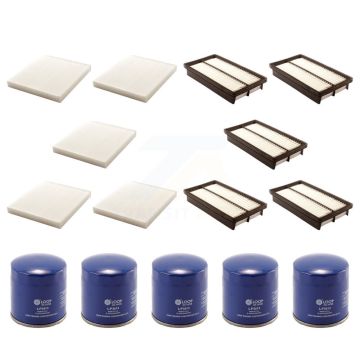 5x Air + 5x Cabin + 5x Engine Oil Filter (15 Total) Kit For 10-12 Mazda CX-7 2.3L 2.5L KFM-102694