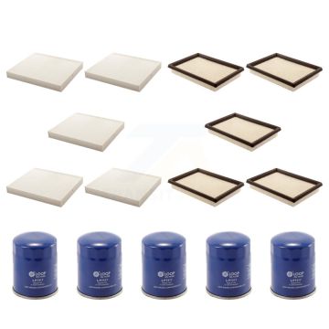 5x Air + 5x Cabin + 5x Engine Oil Filter (15 Total) Kit For INFINITI FX50 QX70 2 Required KFM-102701