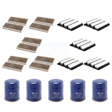 5x Air + 5x Cabin + 5x Engine Oil Filter (15 Total) Kit For 16-19 Nissan TITAN XD 5.6L KFM-102708