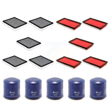 5x Air + 5x Cabin + 5x Engine Oil Filter (15 Total) Kit For 17-18 INFINITI Q50 2 Required KFM-102713
