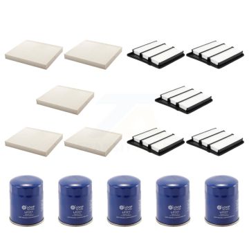 5x Air + 5x Cabin + 5x Engine Oil Filter (15 Total) Kit For Nissan NV2500 NV3500 TITAN XD KFM-102714