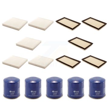 5x Air + 5x Cabin + 5x Engine Oil Filter (15 Total) Kit For Nissan INFINITI X-Trail G35 KFM-102715