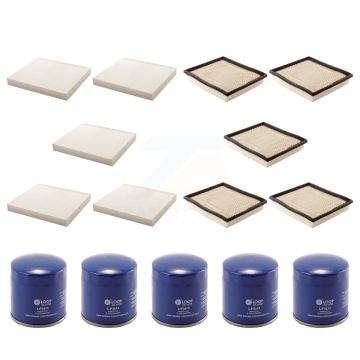 5x Air + 5x Cabin + 5x Engine Oil Filter (15 Total) Kit For Dodge Grand Caravan Chrysler KFM-102717