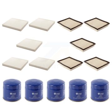 5x Air + 5x Cabin + 5x Engine Oil Filter (15 Total) Kit For Dodge Grand Caravan Chrysler KFM-102718