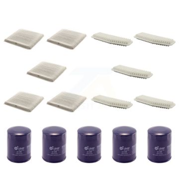 5x Air + 5x Cabin + 5x Engine Oil Filter (15 Total) Kit For 2004-2005 Toyota RAV4 2.4L KFM-102721