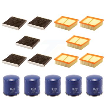 5x Air + 5x Cabin + 5x Engine Oil Filter (15 Total) Kit For Ford Fiesta KFM-102733