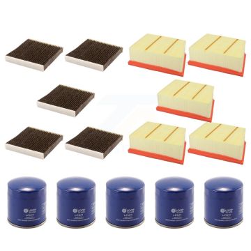 5x Air + 5x Cabin + 5x Engine Oil Filter (15 Total) Kit For Ford EcoSport KFM-102734