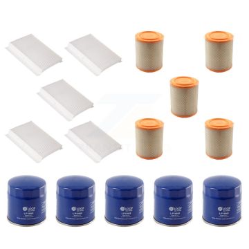 5x Air + 5x Cabin + 5x Engine Oil Filter (15 Total) Kit For Jeep Compass KFM-102743