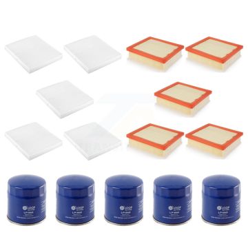 5x Air + 5x Cabin + 5x Engine Oil Filter (15 Total) Kit For Jeep Compass KFM-102745