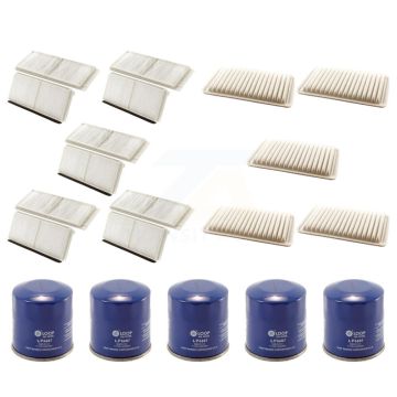 5x Air + 5x Cabin + 5x Engine Oil Filter (15 Total) Kit For 2011-2014 Mazda 2 KFM-102754