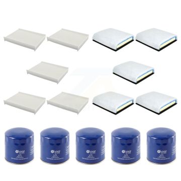5x Air + 5x Cabin + 5x Engine Oil Filter (15 Total) Kit For Ford F-450 Super Duty F-550 KFM-102761