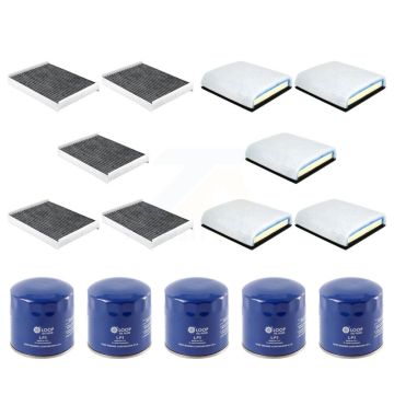 5x Air + 5x Cabin + 5x Engine Oil Filter (15 Total) Kit For Ford F-450 Super Duty F-550 KFM-102762