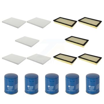 5x Air + 5x Cabin + 5x Engine Oil Filter (15 Total) Kit For 16 Lincoln MKX Old Body Style KFM-102781