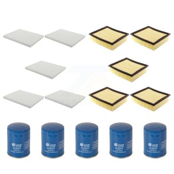 5x Air + 5x Cabin + 5x Engine Oil Filter (15 Total) Kit For 2017 Lincoln Navigator KFM-102783
