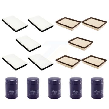 5x Air + 5x Cabin + 5x Engine Oil Filter (15 Total) Kit For 97 Chevrolet Monte Carlo 3.4L KFM-102793