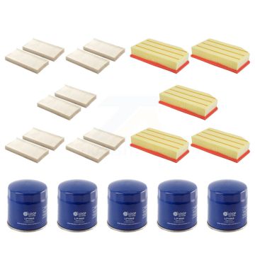 5x Air + 5x Cabin + 5x Engine Oil Filter (15 Total) Kit For 18 Jeep Wrangler 2.0L JK Body KFM-102819