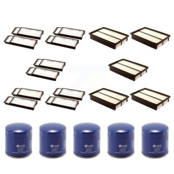 5x Air + 5x Cabin + 5x Engine Oil Filter (15 Total) Kit For Mazda 3 5 Sport KFM-102822