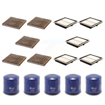 5x Air + 5x Cabin + 5x Engine Oil Filter (15 Total) Kit For Subaru Outback Legacy 2.5L KFM-102825
