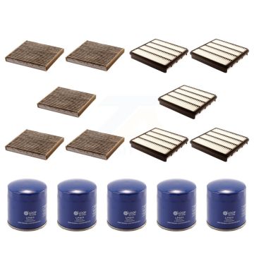 5x Air + 5x Cabin + 5x Engine Oil Filter (15 Total) Kit For Toyota Tundra Sequoia KFM-102837