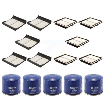 5x Air + 5x Cabin + 5x Engine Oil Filter (15 Total) Kit For Subaru WRX Forester KFM-102851