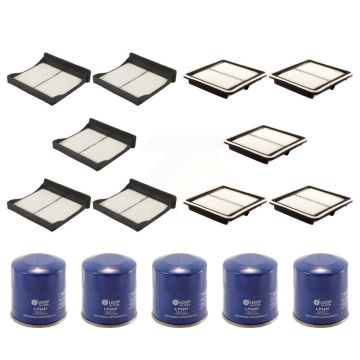 5x Air + 5x Cabin + 5x Engine Oil Filter (15 Total) Kit For Subaru Impreza Forester WRX KFM-102852